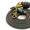 Chestnut-Torquoise Rope Style Leash