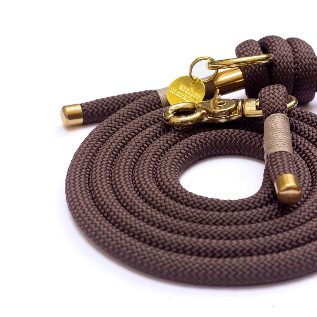 Chocolate Color Rope Style Leash