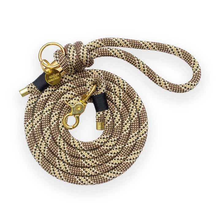 Luxury Gold Rope Dog Leash | Elegant Gold-Toned Style