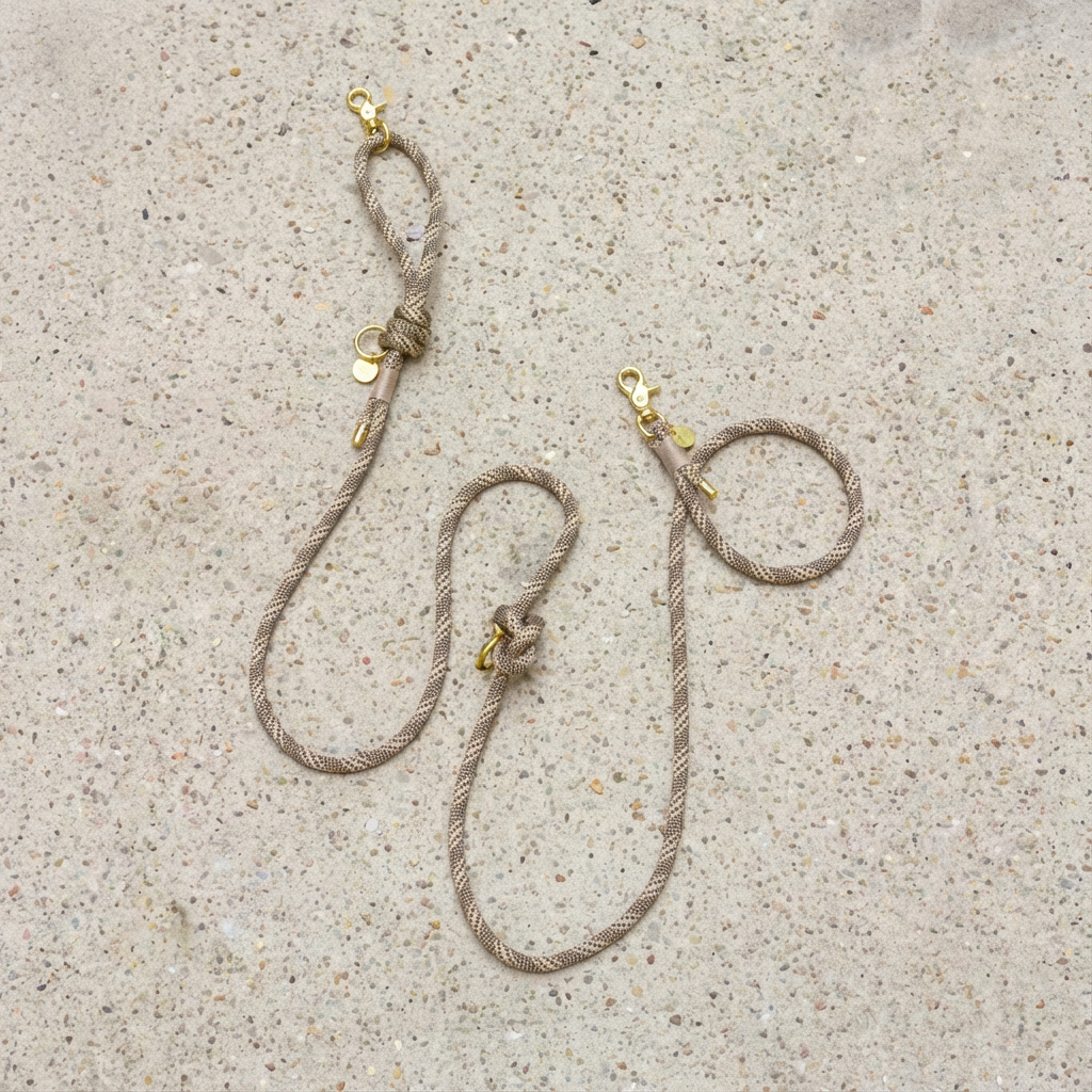 Gold Rope Style Leash