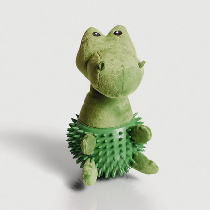 Dog Toy  - Dino Plushie with Squeaker and Nubs