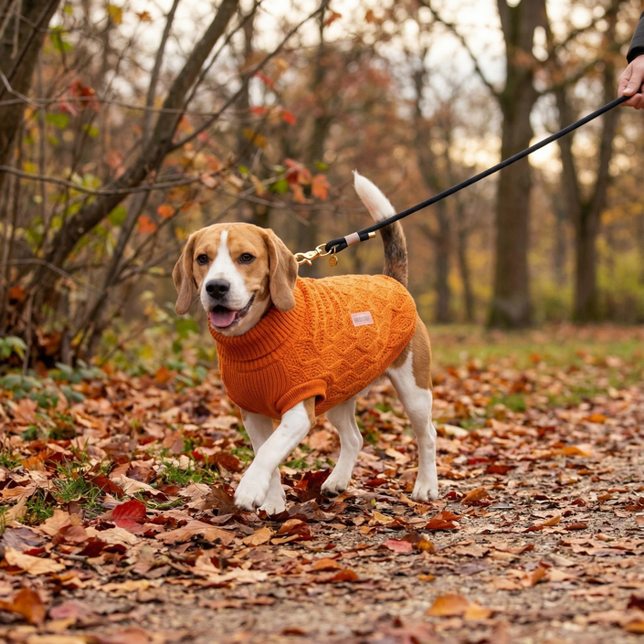 Knitted Diamond Dog Sweater